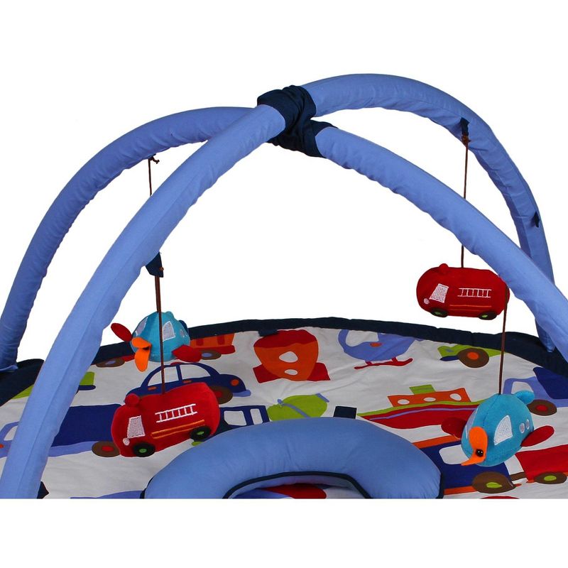 Bacati - Baby Activity Gyms & Playmats (Transportation Blue/Multi), 3 of 7