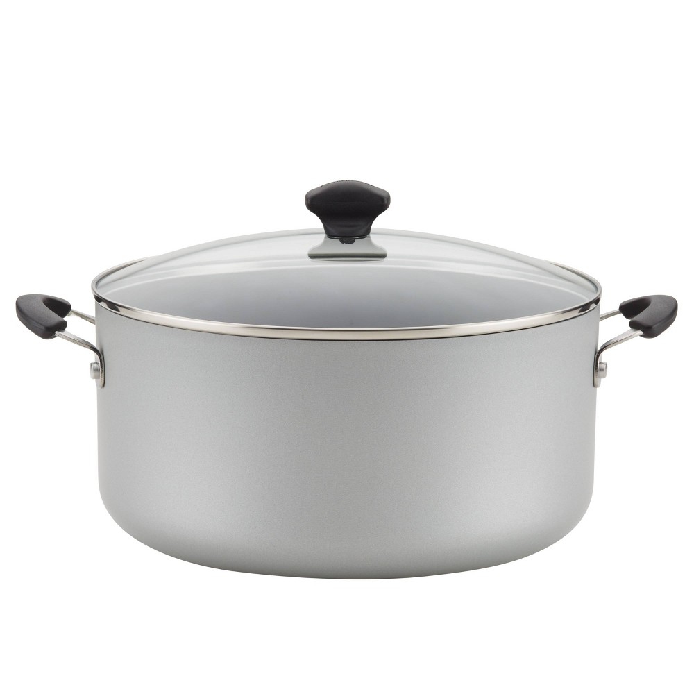 Farberware 10.5qt Aluminum Nonstick Stockpot with Lid Silver