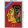 Trends International NHL Chicago Blackhawks - Logo 25 Framed Wall Poster Prints - 3 of 4