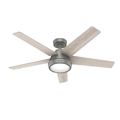 52" Burroughs Ceiling Fan with Light Kit and Handheld Remote (Includes LED Light Bulb) - Hunter Fan