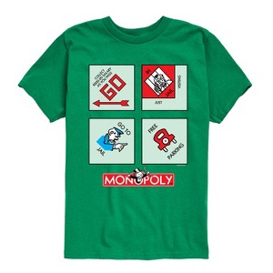 Boys' - Monopoly - Monopoly Corner Squares Short Sleeve Graphic T-Shirt - 1 of 4