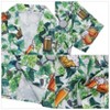 Halloween Men's Floral Print Button-Down Shirt Men's Hawaiian Floral Shirts Tropical Holiday Beach Shirt - 4 of 4