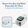 Nispira Fine Blue and White Disposable Air Filters Compatible with ResMed S7 S8 CPAP Machine, 24 Filters - 2 of 4
