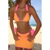 Moda Minx Contrast Cove 'Tangerine & Candy' Micro Skirt - 4 of 4
