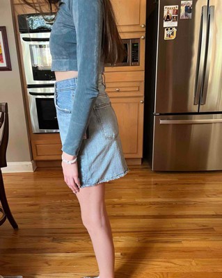 Denim mini skirt target hotsell