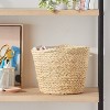 Round Braided Rafia Basket Natural - Brightroom™ - image 2 of 3