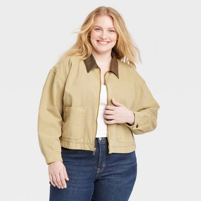 Women's Barn Fashion Jacket - Universal Thread™ Brown 2X