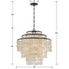 Crystorama Lighting Brielle 4 - Light Chandelier in  Dark Bronze - 4 of 4