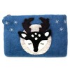 Slickblue Unique Felt Pouch - 8.25"x5.15" with Multiple Design, Fully Lined with Zipper and Pom-Pom Pull - 4 of 4