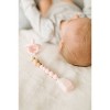 Loulou Lollipop Silicone + Wood Soother Holder in Silicone Clip - Color Pop Pink Quartz - 2 of 4