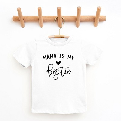 The Juniper Shop Mama Is My Bestie Toddler Short Sleeve Tee