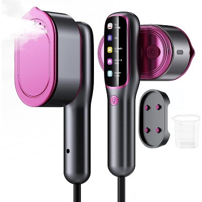 Attop Portable Travel Steamer for Clothes: 2-in-1 Handheld Garment Steamer Iron - Rapid 15s Heat Up & 5 Steam Settings - 110-120V Upgraded