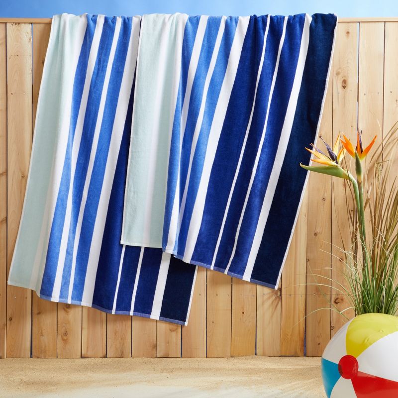 Market & Place 2-Pack Cotton Printed Beach Towel Set, 2 of 7
