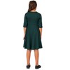 24seven Comfort Apparel Knee Length Fit and Flare Girls Comfortable Party Dress - 3 of 4