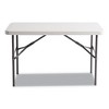Alera Banquet Folding Table, Rectangular, Radius Edge, 48w x 24d x 29h, Platinum/Charcoal - 2 of 4