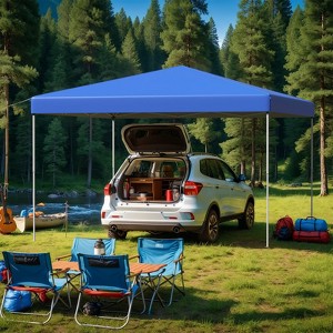 EROMMY 12 Ft. W x 12 Ft. D Metal Patio Gazebo, Pop up Canopy - 1 of 4