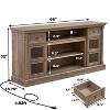 Lyngins Fireplace TV Stand with Adjustable LED Light,Media Console for TVs up to 80",Entertainment Center with Open Shelves for Living Room - 2 of 4