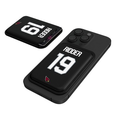 Keyscaper NFL Arizona Cardinals Players Game Tactic Black Magnetic Credit Card Wallet