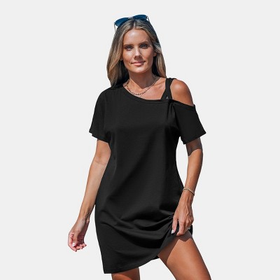 Black Off The Shoulder Dress : Target