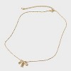 14K Gold Dipped Charm Initial Pendant Necklace - A New Day™ Gold - 3 of 4