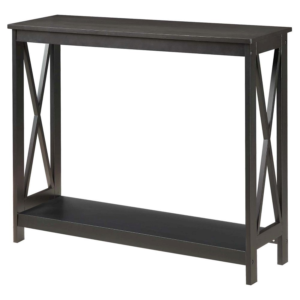 Photos - Coffee Table Breighton Home Xavier Console Table with Shelf Black