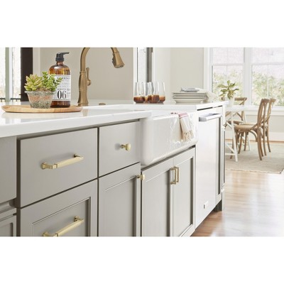 Golden Champagne 6-5/16" Stature Cabinet Drawer Pull