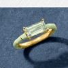 Ross-Simons 1.70 Carat Prasiolite Ring With Green Enamel in 18kt Gold Over Sterling - 4 of 4
