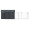 vidaXL Bird Cage Anthracite 416.5 x 103 x 142 cm Galvanized steel - 3 of 4