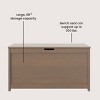 Child Craft Harmony 33 inch Wood Toy Box, Large Storage Chest, 2 Safety Hinges, Standard Ventilation Hole on Back, 6 Cubic Feet of Storage - 4 of 4