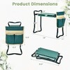 Costway Folding Sturdy Garden Kneeler Gardener Kneeling Pad & Cushion Seat Knee Pad Seat Green - 3 of 4