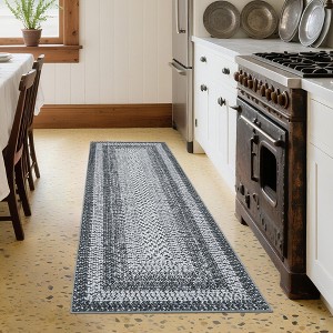 Hallway Runner  Rug Washable Soft Carpet - Non Slip Modern Floor Runner for Bedroom, Kitchen, Living Room - 1 of 4