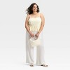 Women's Peplum Tank Top - A New Day™ White - 3 of 3