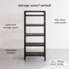 MH London Grayling 70" Solid Wood 5-Tier Etagere Bookcase - 4 of 4