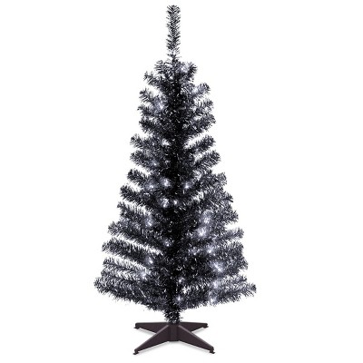 black artificial christmas tree