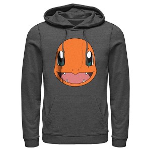 Men's Pokemon Charmander Smile Pull Over Hoodie - 1 of 4