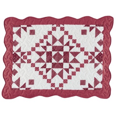 Collections Etc Star Patchwork Sham Set