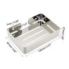 Unique Bargains SUS304 Stainless Steel Wall Mounted Drain Mesh Design Soap Dish - 2 of 4