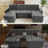 Vipbear 108" 4 Seat Modular Sectional Sofa with USB Ports/Adjustable Backrest/2 Storage Seats - 4 of 4
