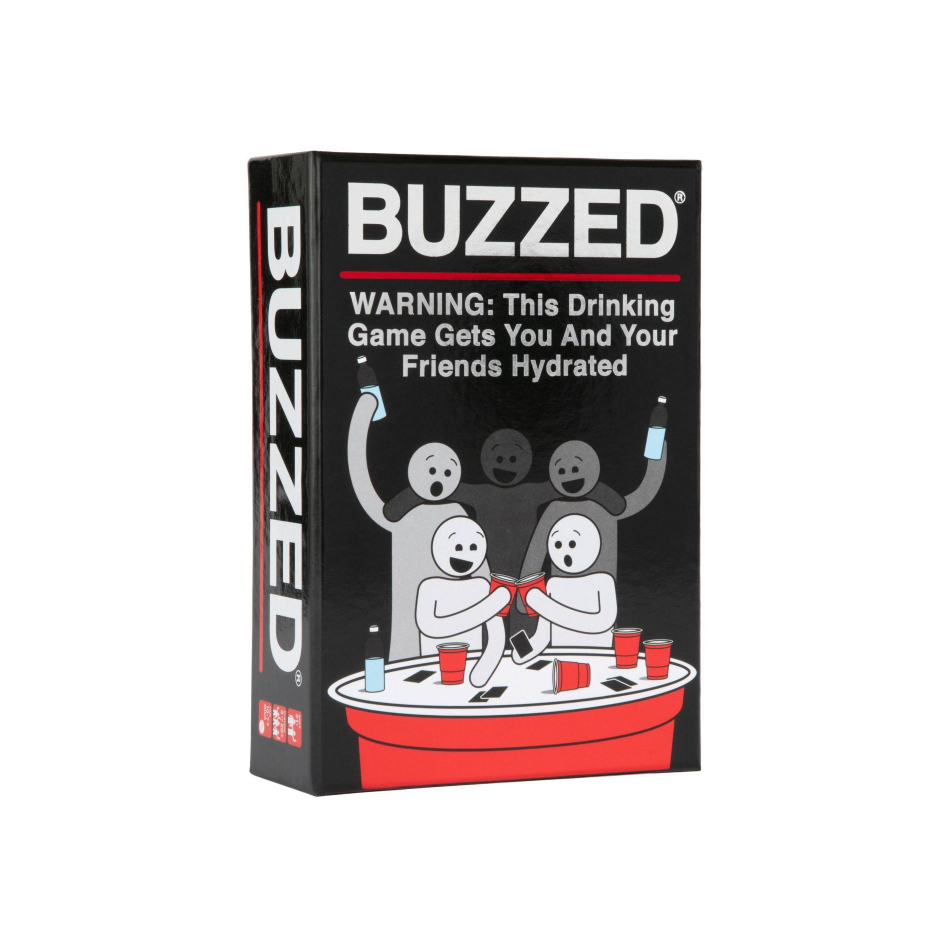 Buzzed: Hydration Edition Card Game: Party Fun for Adults, Creative Thinking, Quick Play, 3+ Players