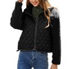 Womens Long Sleeve Zipper Plush Panel Casual Cardigan Jacket - 4 of 4