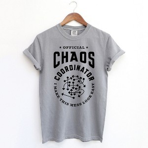 Simply Sage Market Women's Official Chaos Coordinator Short Sleeve Garment Dyed Tee - 1 of 2