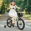 Costway 12"/14"/16"/18" Kid’s Bike with Training Wheels Adjustable Handlebar & Seat Handbrake Green/Pink - 4 of 4