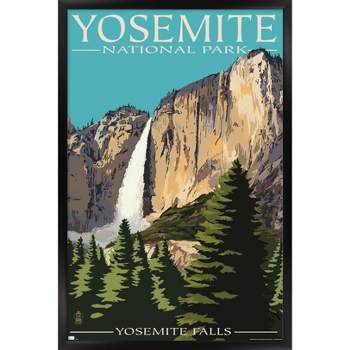 Trends International Lantern Press - Yosemite Falls Framed Wall Poster Prints