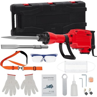 2200W Demolition Jack Hammer Electric Concrete Breaker 1400 BPM With 2x Chisels Sets