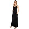 Maternity Scoop Neck Sleeveless Maxi Dress - 24seven Comfort Apparel™ - 2 of 4