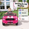 Licensed Shelby GT350 12V Toddler Ride on Toys Cars, Kids Electric Vehicle w/Remote Control, Soft Start, Rear Suspension, Bluetooth, 3 Point Safe Belt - 3 of 4