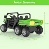 24V Kids Electric Tractor, 6-Wheel Ride On Car with Tipping Bucket, Remote Control, LED Lights, Music - 3 of 4