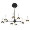 Eurofase Lighting Torcia 16 - Light Chandelier in  Black/Brass - 3 of 3