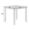 KWPZQEB 5 Piece Dining Table Set, Dining Table, Bar Table and Chairs Set, Retro-style breakfast table set for Kitchen, Dining Room, Dinette, Brown - 4 of 4