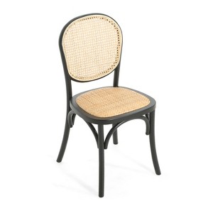 Dexmalle Set of 2 Dining Chiars with Rattan Surface - 1 of 4